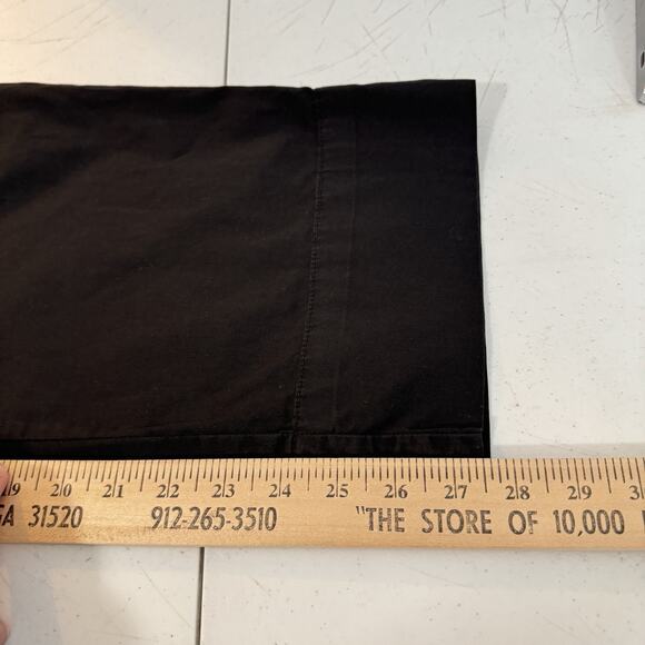 Everlane Cotton Poplin Pull On Wide Leg Pants Sz 8 Black Stretch Quiet Luxury - Picture 11 of 13